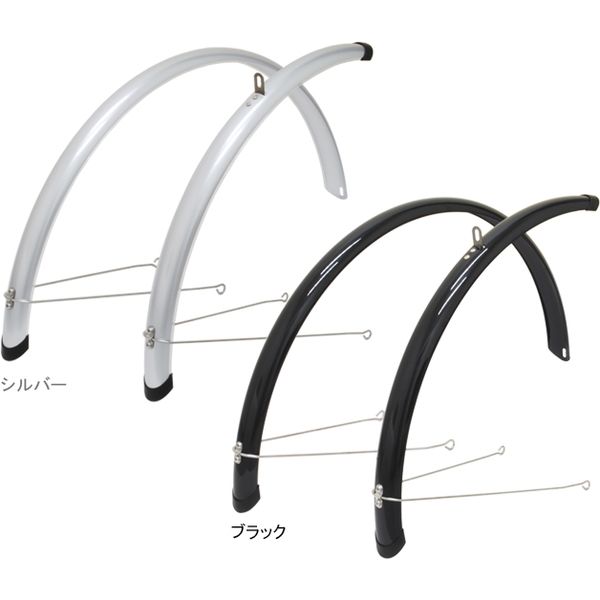 SUNNYWHEEL PCフルフェンダー U型ステー付き シルバー(26インチ