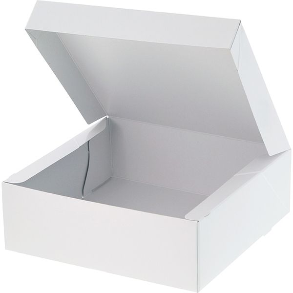 シモジマ ケーキ箱 PC-カラー65 5号 10枚 ホワイト 004260104 1セット(10枚入×10袋 合計100枚)（直送品）