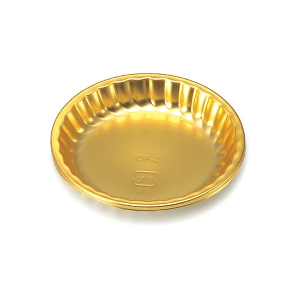 シモジマ ゴールドケーキプレート　CP-2 004260128 1セット(100枚入×20袋 合計2000枚)（直送品）
