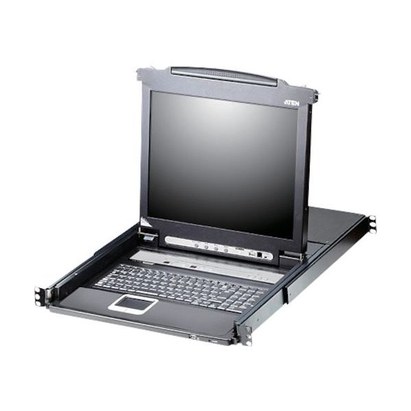 ATEN KVMドロワー 8ポート/17インチLCD一体型/マルチインターフェース/ショートレール CL5708MJJS 1台（直送品）