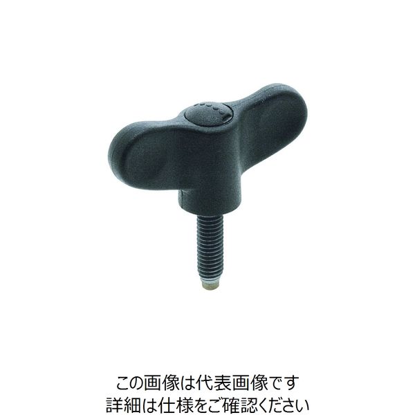 イマオコーポレーション ELESA クランプノブ(ウイング型) EWN48AX30-BS-LB 1個 214-4111（直送品）