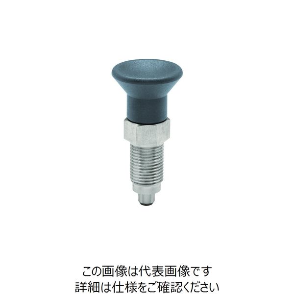 イマオコーポレーション kipp インデックスプランジャー(ストレート、ハイポジションタイプ) HPNDX10S-SUS 1個（直送品）