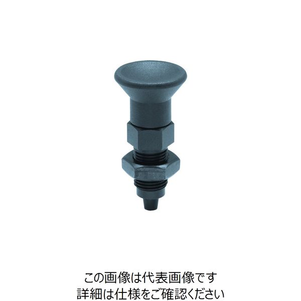 kipp インデックスプランジャー（テーパー、ハイポジションタイプ） HPNDX20TW 214-5750（直送品）