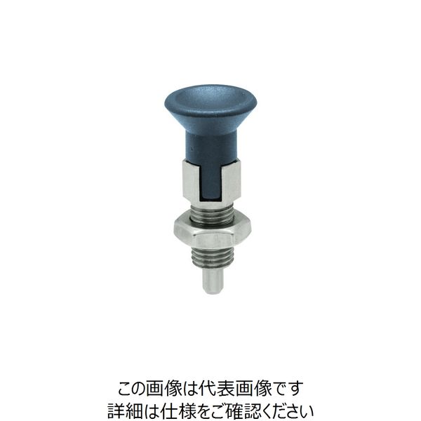 イマオコーポレーション kipp インデックスプランジャー(ロングストローク、ノーズロック型) NDXNE16LW 1個 213-7915（直送品）