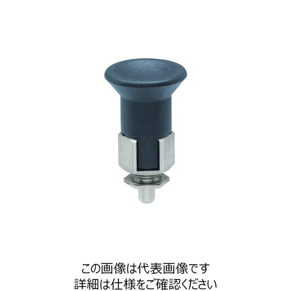 イマオコーポレーション kipp インデックスプランジャー(薄板タイプ、ノーズロック型) TWDXN10-6AL-SUS 1個 214-6331（直送品）