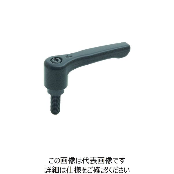 イマオコーポレーション（IMAO） kipp フラット クランプ レバー HKR6X50-BK 1個 213-7764（直送品）