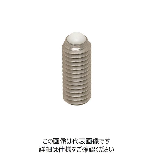 kipp ボールスクリュー 全長25.8mm ねじ径M6×1.00 BSRJ6X25-SUS 806-0004（直送品）