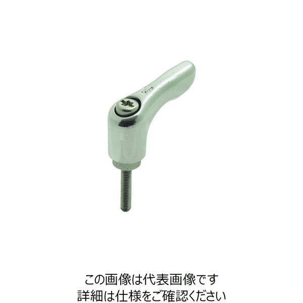 イマオコーポレーション（IMAO） kipp ミニクランプ レバー（SUS製） MKR5X15-CR-SUS 1個 214-6340（直送品）