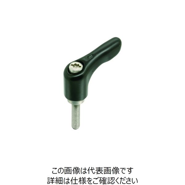 イマオコーポレーション（IMAO） kipp ミニクランプ レバー（SUS製） MKR5X15-RE-SUS 1個 213-6373（直送品）