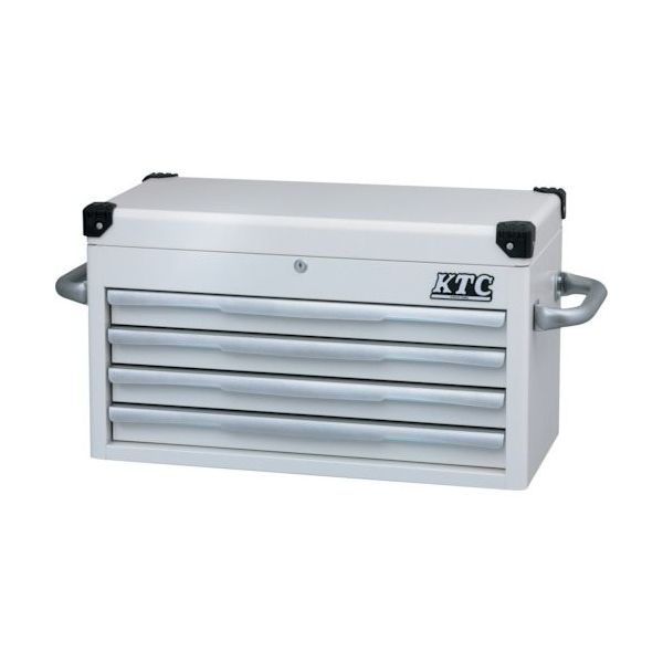 京都機械工具 KTC トップチェスト(4段4引出し)ホワイト EKR-1004WH 1個 203-4364（直送品）