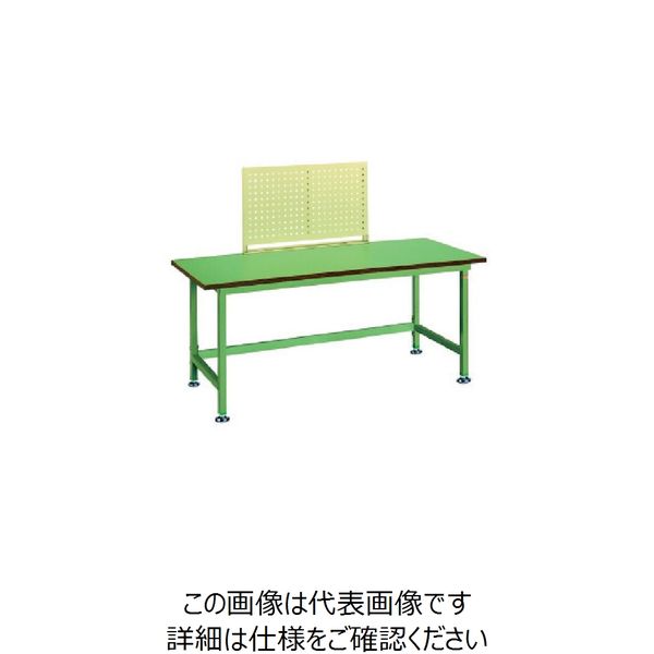 大阪製罐 OS ボード付作業台 リノリューム天板 間口×奥行×高さ:1800×750×750mm NBL1870W 1台 135-7893（直送品）