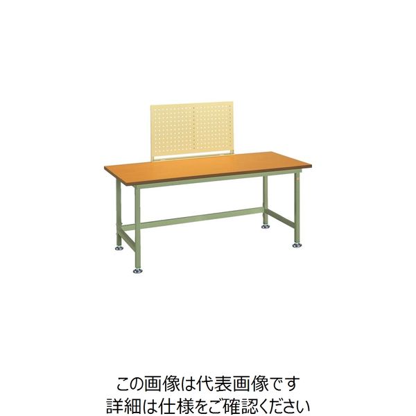 大阪製罐 OS ボード付作業台 木製天板 間口×奥行×高さ (mm):1200×750×750 NBW1270W 1台 136-4144（直送品）