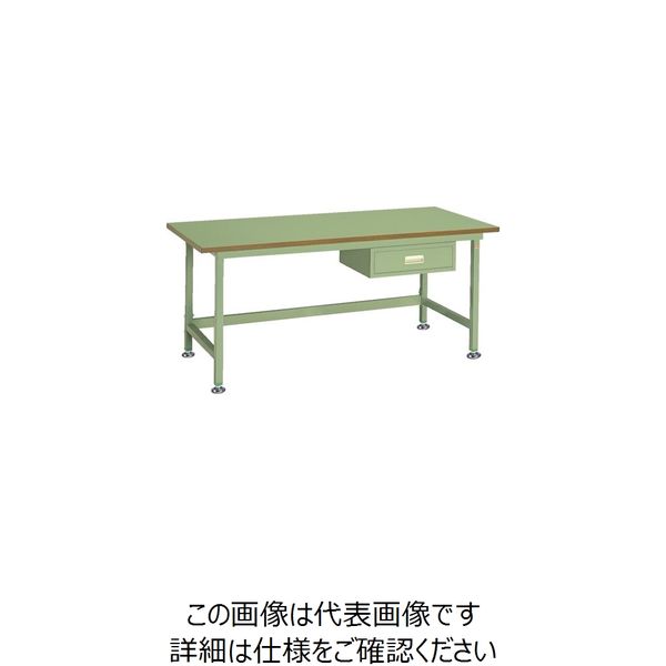 大阪製罐 OS 中量作業台 リノリューム天板 NBL1273 1台 135-7866（直送品）