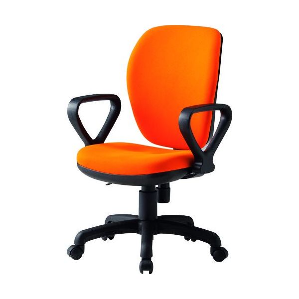 藤沢工業 TOKIO オフィスチェア FSTー77HA オレンジ FST-77HA-OR 1脚 146-8640（直送品）