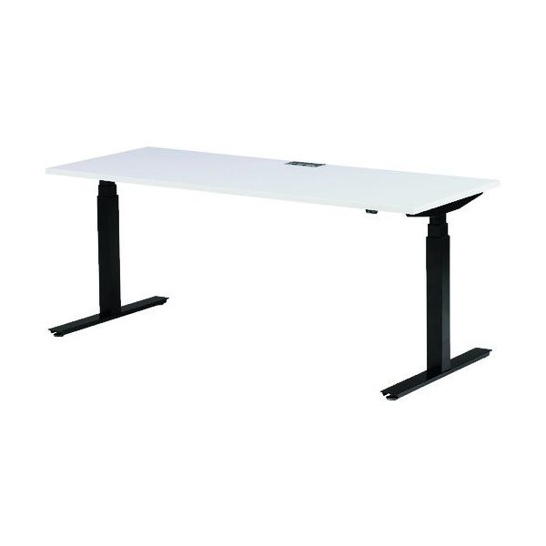 藤沢工業 TOKIO 電動昇降式ワークデスク 間口1800×奥行700×高さ700~1250mm ホワイト FWD-B187-W 1台（直送品）