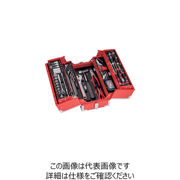 TONE（トネ） TONE ツールセット（レッド） TSAT33021 1セット 230-4593（直送品）
