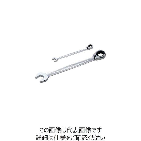 TONE ラチェットメガネレンチ(切替式) 対辺寸法22mm RMR-22HP 1個 864-2839（直送品）