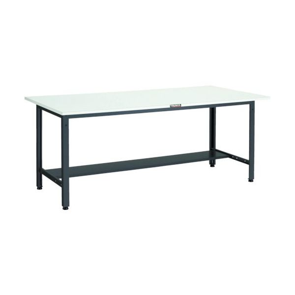 TRUSCO 軽荷重作業台(400kg)LEW型 1800X900XH740 下棚1枚付 ダークグレー色 LEWR-1809LT 1台（直送品）