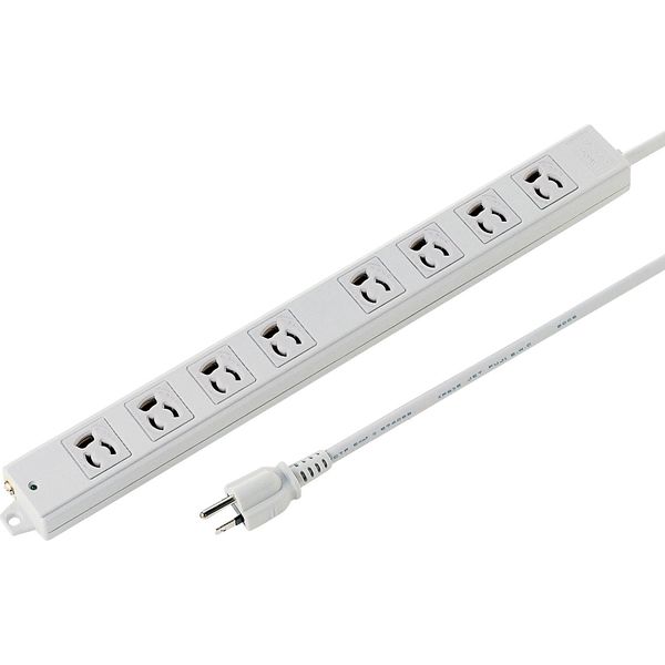 延長コード 電源タップ 3m 3P（ピン） 8個口 マグネット ホワイト TAP-KS8-3 サンワサプライ 1個（直送品）