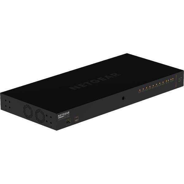 NETGEAR PoE+対応(125W) 1Gポート×10 SFPスロット×2 フルマネージスイッチ GSM4212P-100AJS 1台（直送品）
