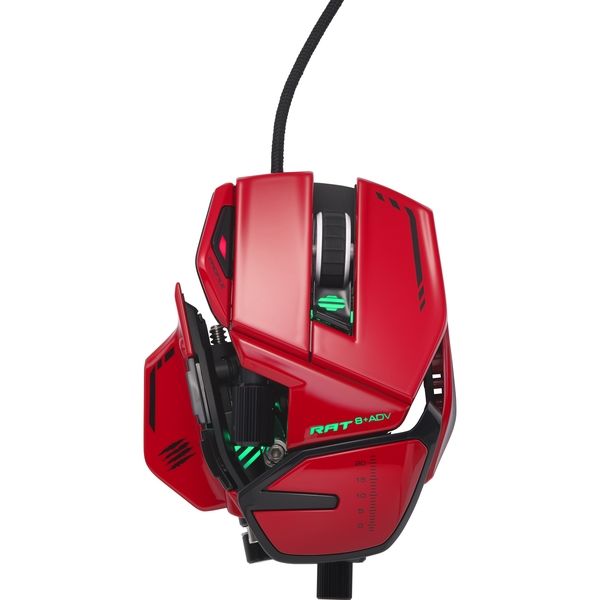 MAD CATZ R.A.T. 8+ ADV 有線ゲーミングマウス MR06DCINRD000-0J 1個