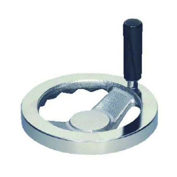 イマオコーポレーション イマオ ハンドル 角リム型ハンドル車(加工付) ハンドル径125mm S125ER-H12 1個 131-7503（直送品）