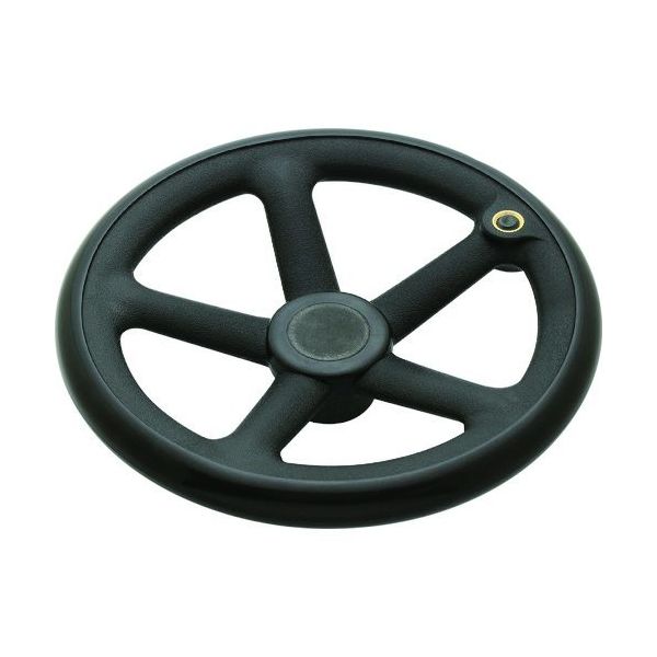 イマオコーポレーション イマオ ハンドル 丸リム型エンプラハンドル車(加工付) NRP250-S19 1個 133-6575（直送品）