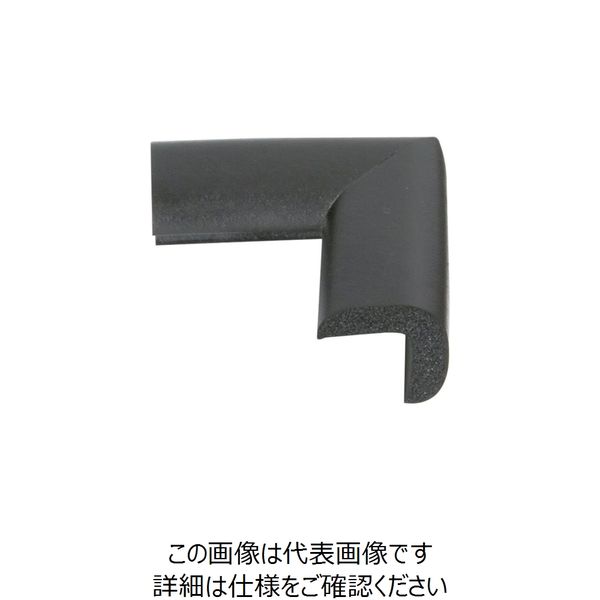 カーボーイ CARーBOY コーナーゴムパット ちび4P ブラック BS-14 1袋(4個) 252-8436（直送品）
