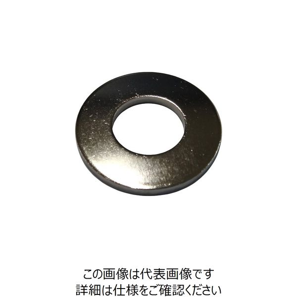 コノエ MIC JIS 平ワッシャー 黄銅 ニッケル 12 (20枚入) M094-0012 1パック(20枚) 212-8351（直送品）