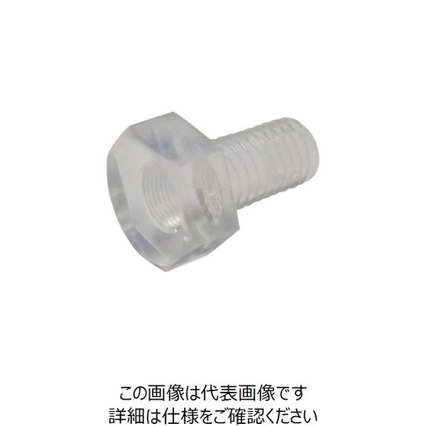 コノエ 六角ボルト 半ねじ PC M10×50 白色 BT-PC-H-1050W 1セット(4本) 255-7336（直送品）