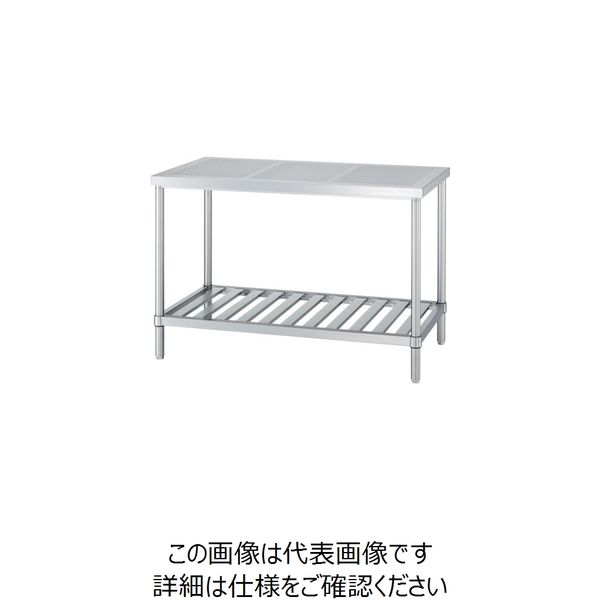 シンコー ステンレス作業台パンチング天板スノコ棚 間口900×奥行750×高さ800 PWSN- 9075 1台 123-9610（直送品）