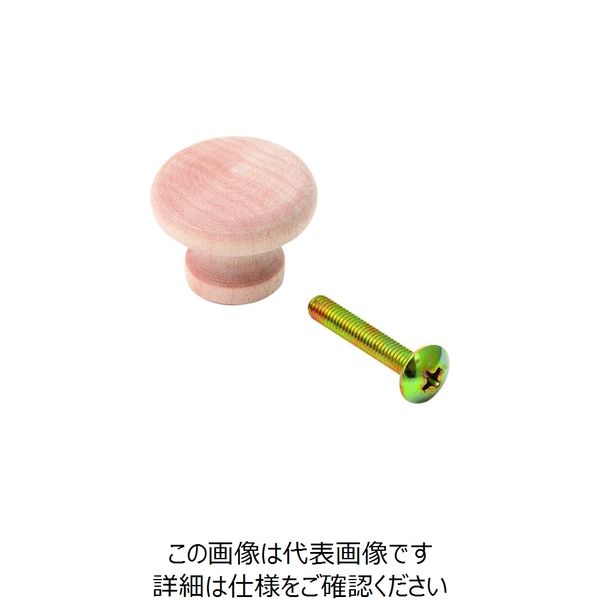 スガツネ工業 SUGATSUNE (100012001)SMT24/白木丸つまみ SMT24 1個 225-3361（直送品）