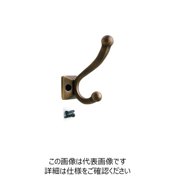 SUGATSUNE (110043567)PXBーBN05ー211ーAB/真鍮製玉付ダブルフック PXB-BN05-211-AB 1個（直送品）