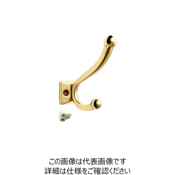 SUGATSUNE (110043583)PXBーBN05ー231ーPB/真鍮製玉付ダブルフック PXB-BN05-231-PB 1個（直送品）