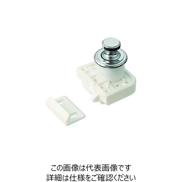 スガツネ工業 (140064432)TLPーCR/プッシュラッチ TLP-CR 1個 224-5585（直送品）