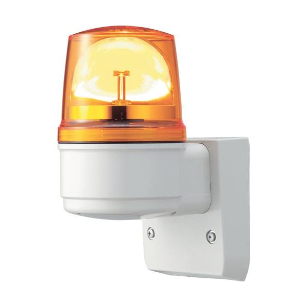 シュナイダー アローシリーズ 黄 φ110 LED回転灯+ブザー(壁付) 100V LRSLB-100Y-A 1個（直送品）