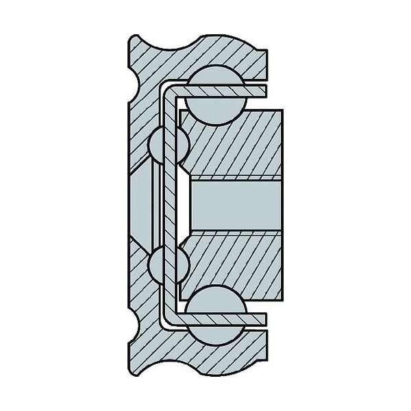 スガツネ工業 (190114068)CBLーR53ー850スライドレール CBL-R53-850 1本 159-7608（直送品）