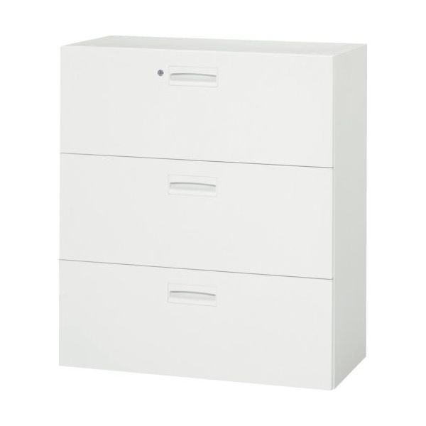 ダイシン工業 DAISHIN 壁面収納庫 3段引出型 下置き専用D400 ホワイト V940-311D 1台 856-9757（直送品）