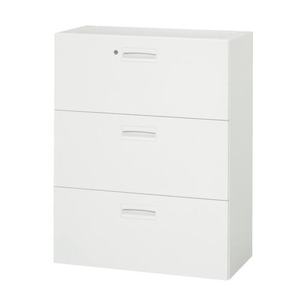 ダイシン工業 DAISHIN 壁面収納庫 3段引出型 下置き専用W800 ホワイト V840-311D 1台 856-9623（直送品）