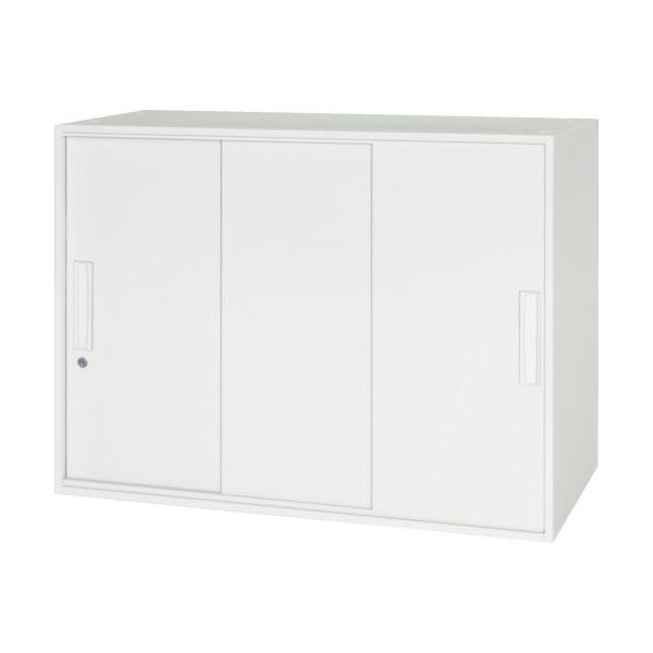 ダイシン工業 DAISHIN 壁面収納庫 3枚引戸型 上下兼用D450 ホワイト V945-07TS 1台 856-9778（直送品）