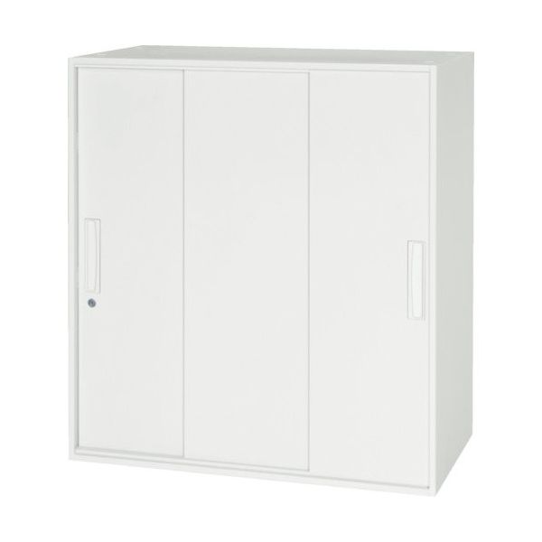ダイシン工業 DAISHIN 壁面収納庫 3枚引戸型 上下兼用W800 ホワイト V845-09TS 1台 856-9639（直送品）