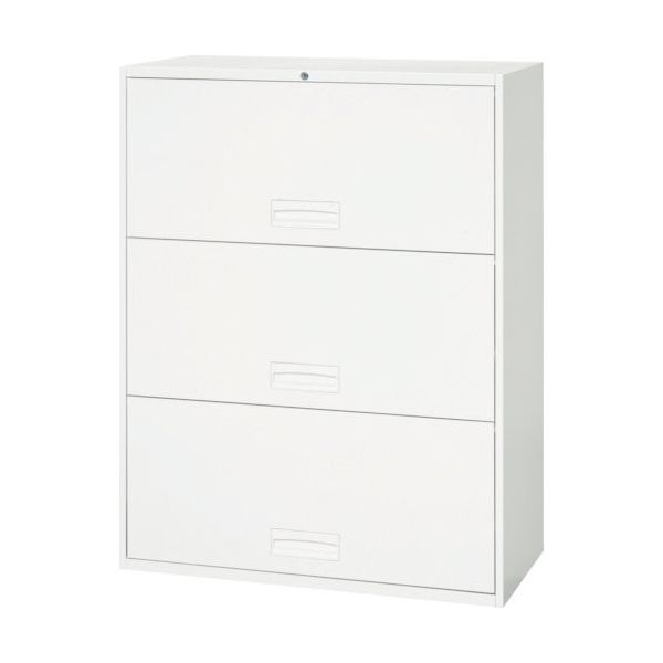 ダイシン工業 DAISHIN 壁面収納庫 ケン戸引型3段 下置き専用D450 ホワイト V945-312R 1台 856-9858（直送品）