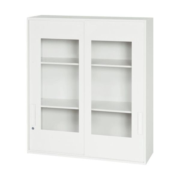 ダイシン工業 DAISHIN 壁面収納庫 窓付き引戸型 上置き専用D310 ホワイト V930-10SG 1台 856-9683（直送品）