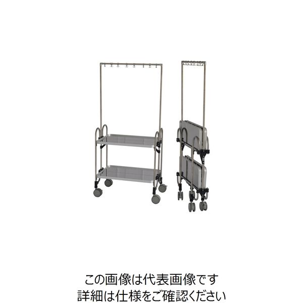 トクヤマ 道具バー付折りたたみ式ワゴン FEAM-2-TN 1台 251-0915（直送品）