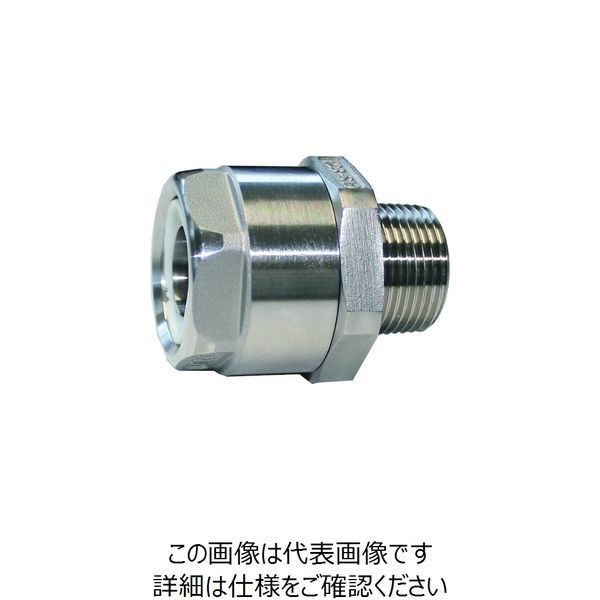 トヨックス ホース継手(ステンレス製) トヨコネクタ TC3ーS型 適合ホース15ミリ 継手規格R1/2 TC3ーS15ーR1/2 1個（直送品）