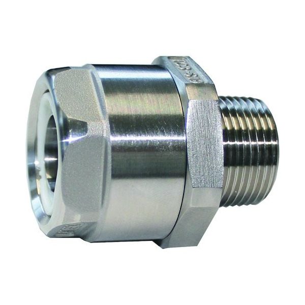 トヨックス ホース継手(ステンレス製) トヨコネクタ TC3ーS型 適合ホース9ミリ 継手規格R3/8 TC3ーS9ーR3/8 1個（直送品）