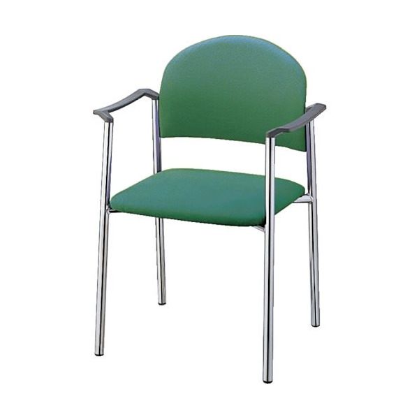 ナイキ NAIKI パイプチェアー 布張り E164FM-LGR 1個 868-4722（直送品）