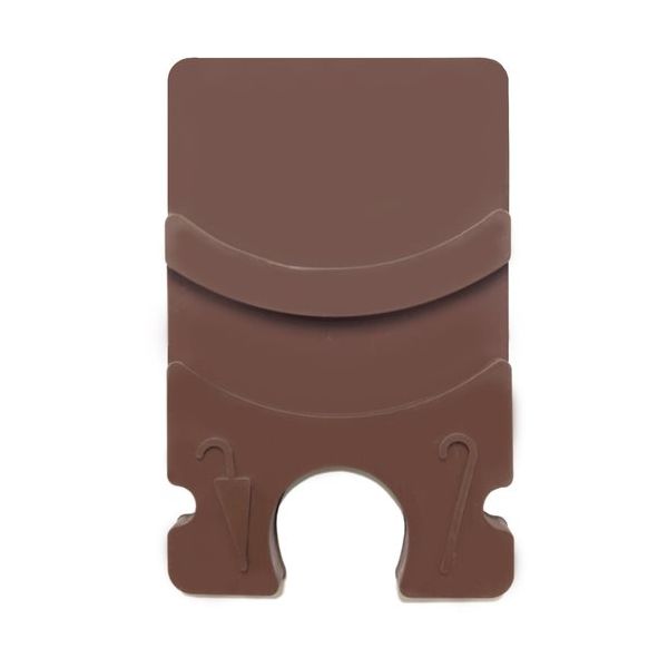 新倉計量器 ニイクラ 傘掛け 70×110mm 厚さ7mm ブラウン KPB01 1セット(12個) 208-5709（直送品）