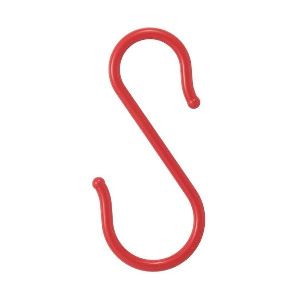 ニッサチェイン Sフック 165mm 赤 (50個入) PSH-165-R 1箱(50個) 127-0822（直送品）