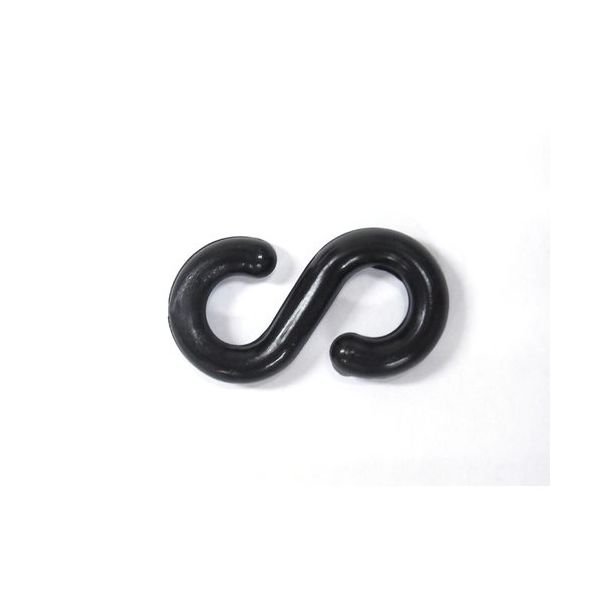 ニッサチェイン Sフック 6mm(兼4mm) 黒 (50個入) PSH60-BK 1箱(50個) 126-1493（直送品）